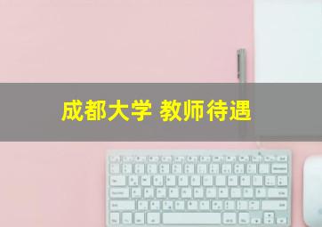 成都大学 教师待遇